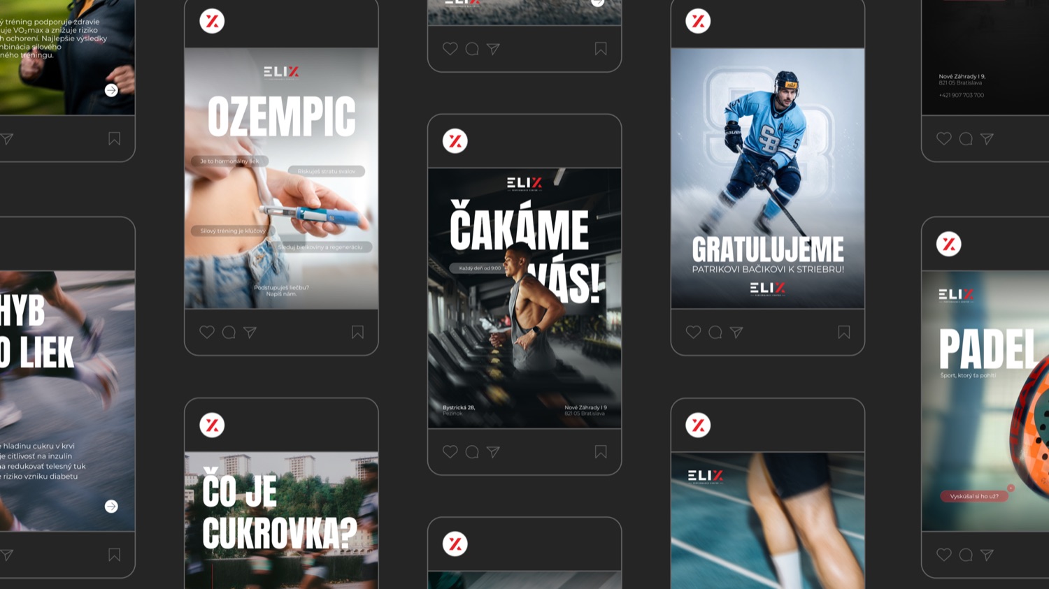 ELIX Performance Center — sociálne siete