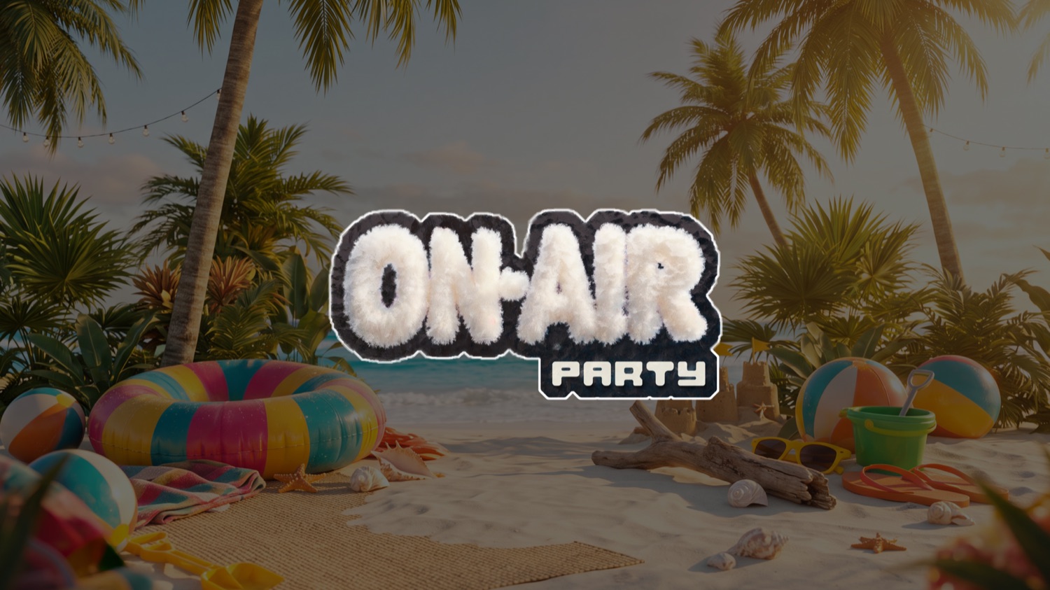ON-AIR Party — vizuál eventu
